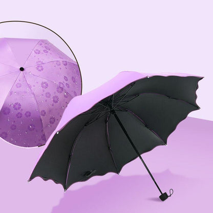 Foldable and portable umbrella suitable for sunlight and rain