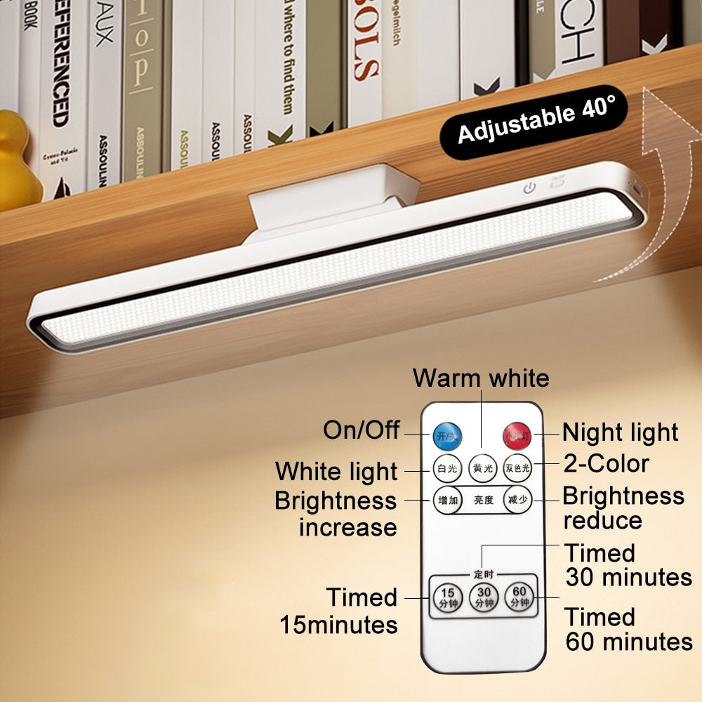 Led desk lamp with wireless charger  Dormitory design within reach