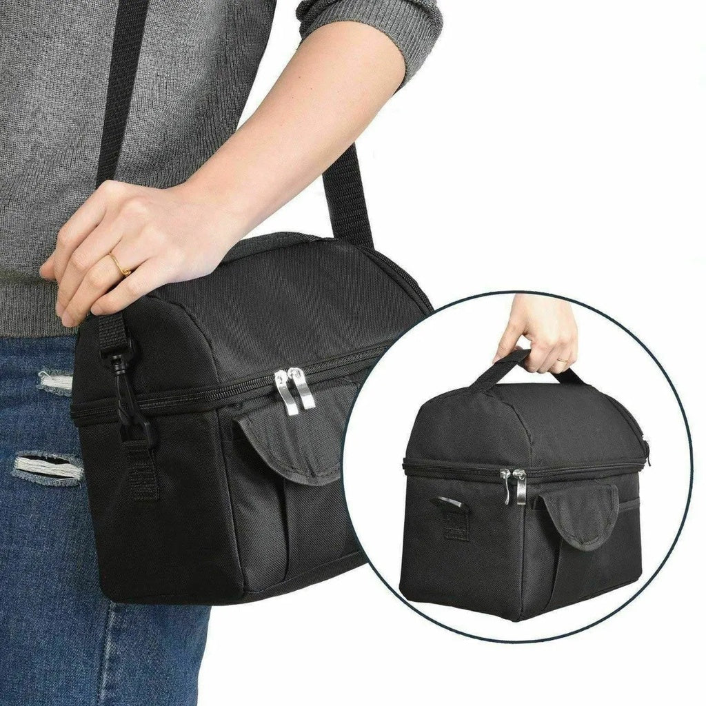 Hot lunch bag with large capacity, shoulder lunch bag