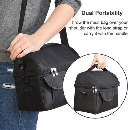 Hot lunch bag with large capacity, shoulder lunch bag