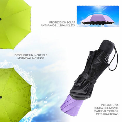 Foldable and portable umbrella suitable for sunlight and rain