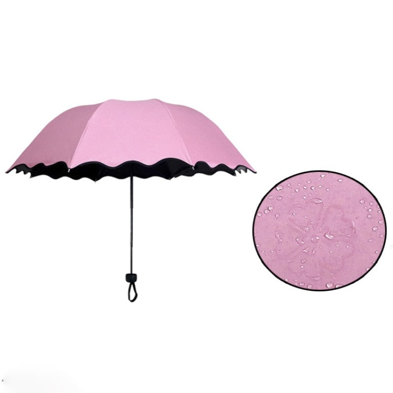 Foldable and portable umbrella suitable for sunlight and rain