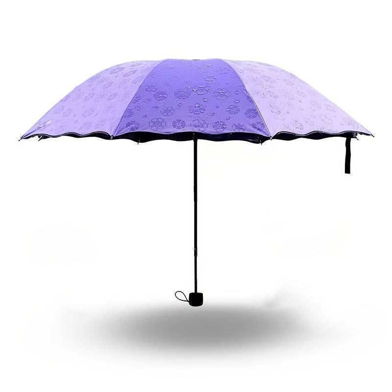 Foldable and portable umbrella suitable for sunlight and rain