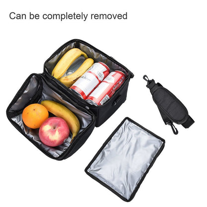 Hot lunch bag with large capacity, shoulder lunch bag