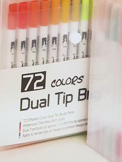 Markers double brush tip pen12/24/36/48/60/72/100/120 colors